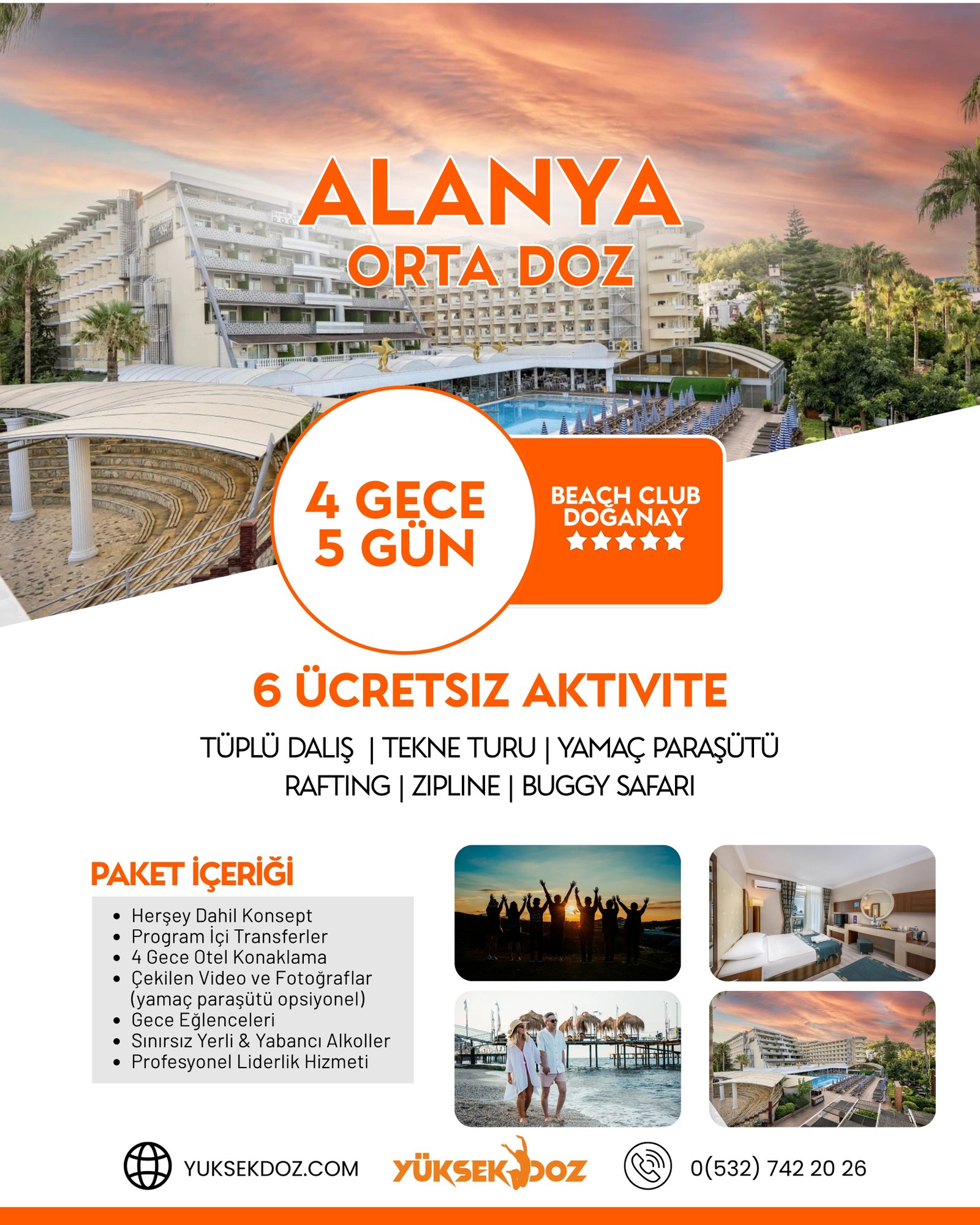 Alanya Doğanay Otel - Orta Doz